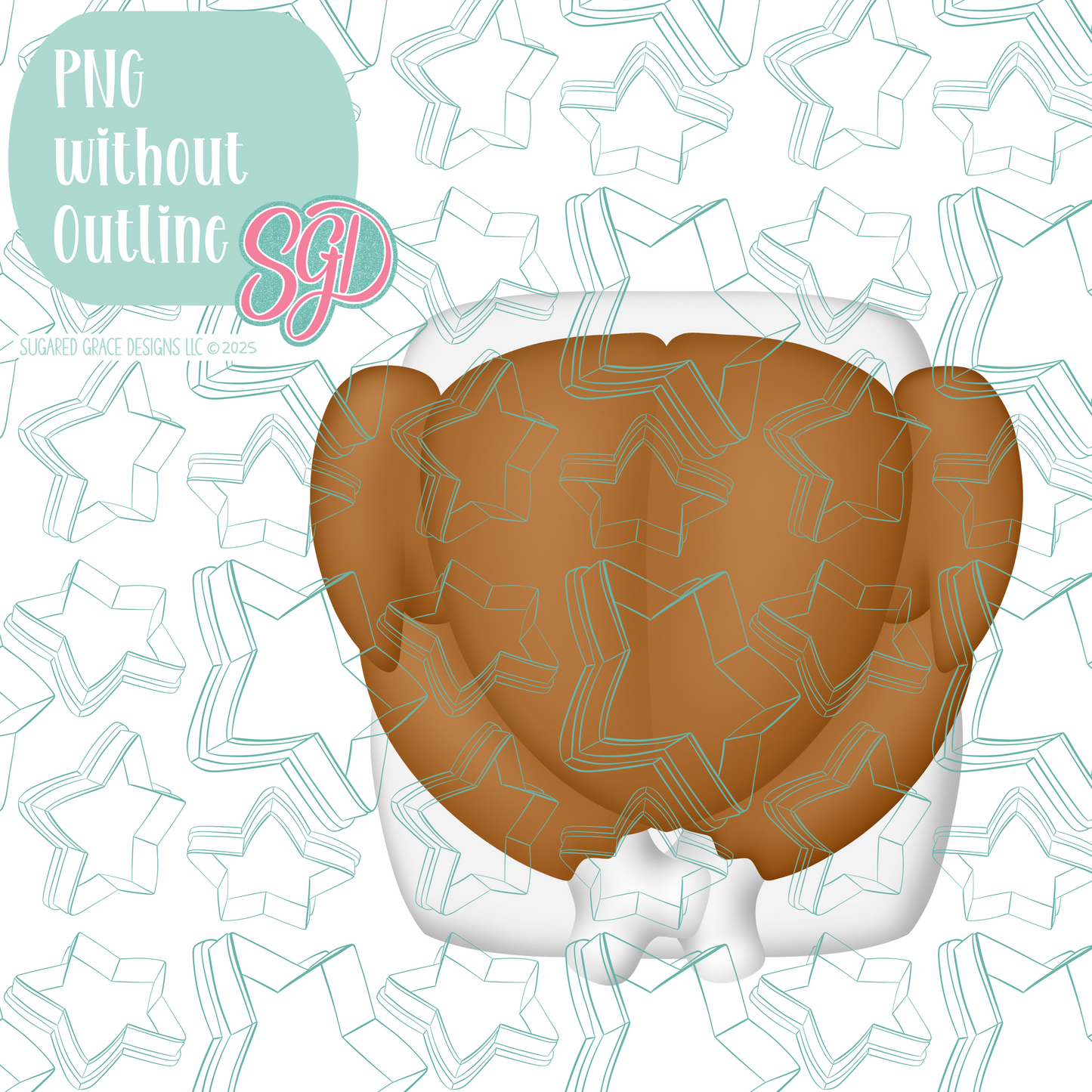 Cooked and Basted Turkey Cookie Cutter STL File with PNG Images to Match - For 3D Printing and Edible Ink Printers