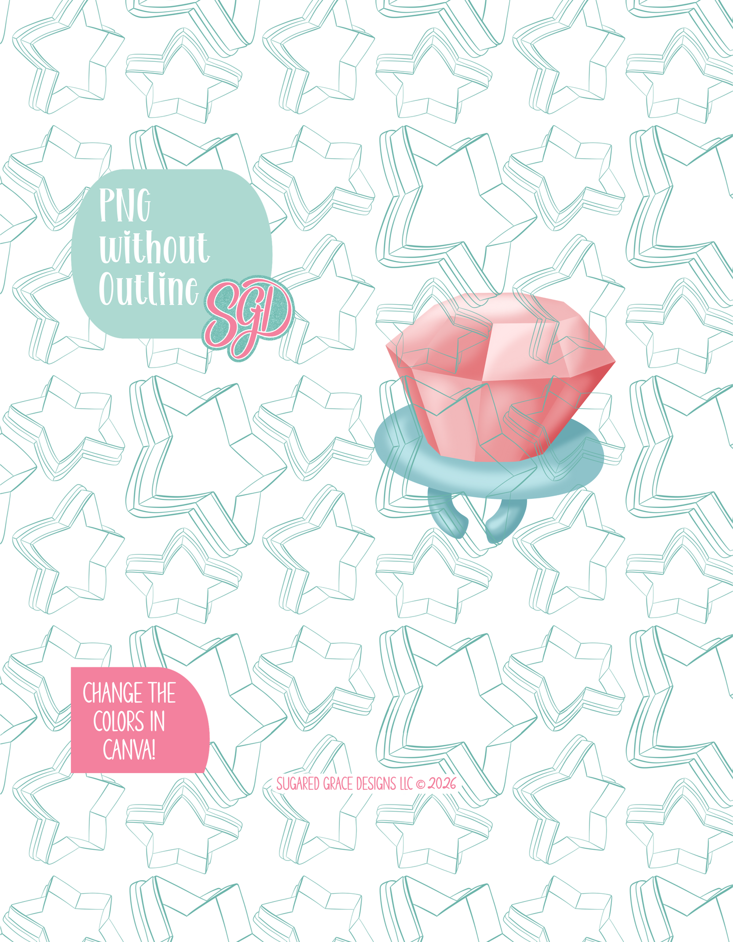 Let Freedom Ring Cookie Cutter STL and Matching PNG Image Set of 2