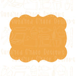 Phoebe Plaque Cookie cutter stl files for 3d printing with matching printable png images for Eddie edible printers