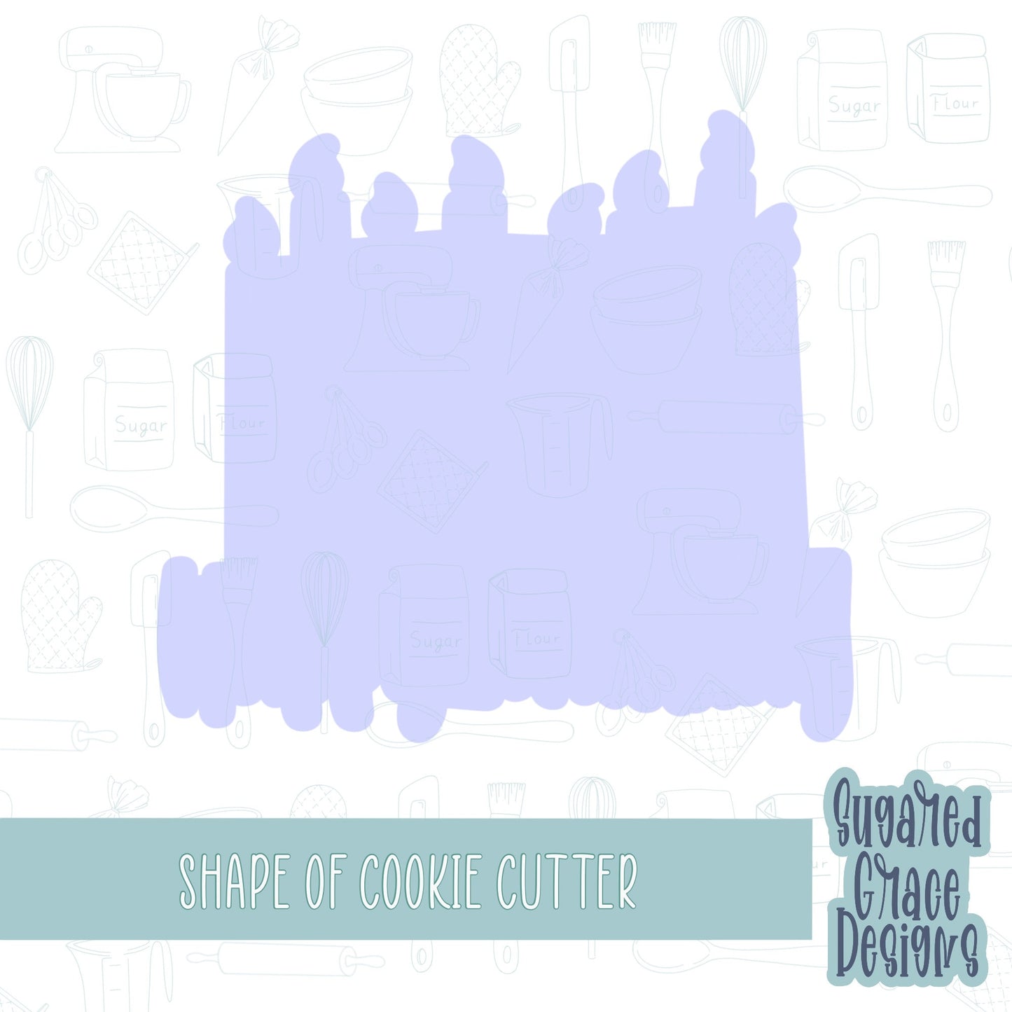 Happy birthday candles cookie cutter stl file for 3D printing with png printable instant download for Eddie the edible printer