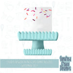 Birthday cake Cookie cutter stl files for 3d printing with matching printable png images for Eddie edible printers