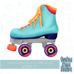 Groovy Roller skate Cookie cutter stl files for 3d printing with matching printable png images for Eddie edible printers