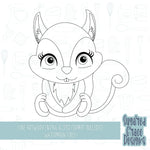 Woodland squirrel cookie cutter stl file for 3D printing with png printable instant download for Eddie the edible printer