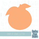 Florida orange fruit cookie cutter stl file for 3D printing and 3D printer, orange Theme baby shower, orange png for Eddie edible printer
