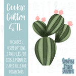 Cactus  cookie cutter stl file for 3D printing with png printable instant download for Eddie the edible printer
