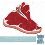 T bone steak Cookie cutter STL file for 3D printing with png printable instant download for EDDIE edible ink printer for fathers day
