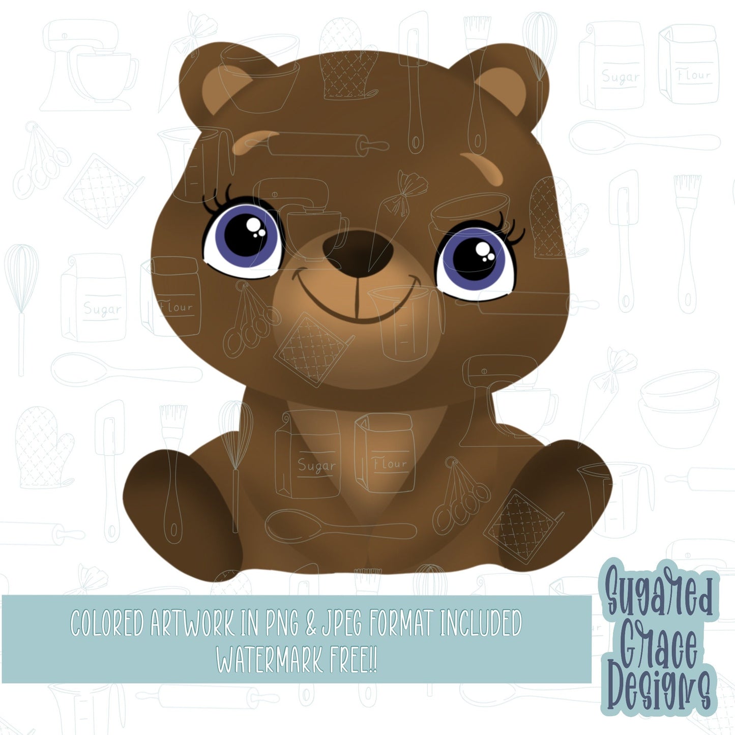 Brown teddy bear cookie cutter stl file for 3D printing with png printable instant download for Eddie the edible printer