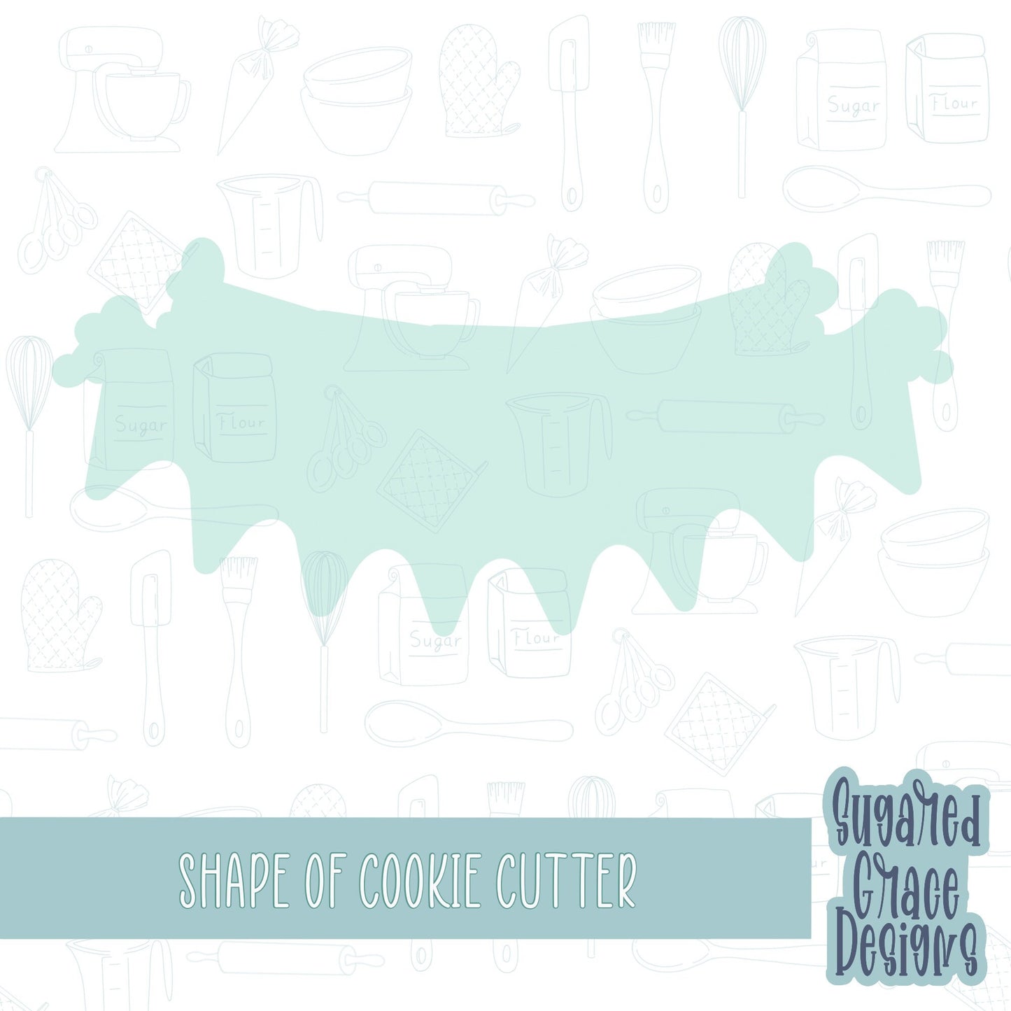 Happy birthday banner Cookie cutter stl files for 3d printing with matching printable png images for Eddie edible printers