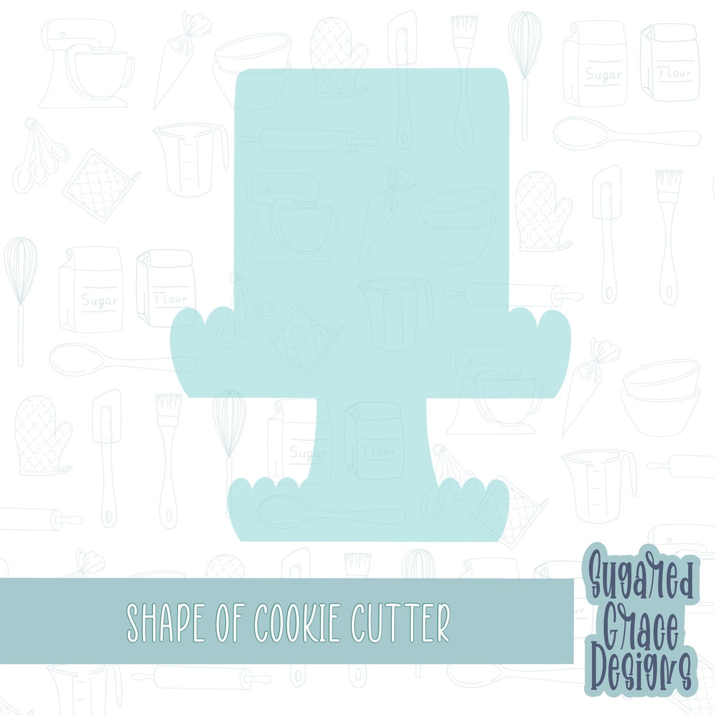 Birthday cake Cookie cutter stl files for 3d printing with matching printable png images for Eddie edible printers