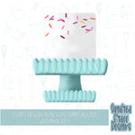 Birthday cake Cookie cutter stl files for 3d printing with matching printable png images for Eddie edible printers