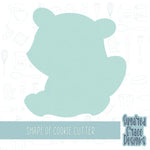 Woodland raccoon cookie cutter stl file for 3D printing with png printable instant download for Eddie the edible printer