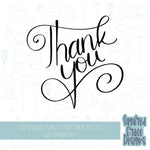 Thank you 2.0 Cookie cutter STL file for 3D printing with png printable instant download for EDDIE edible ink printer