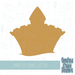 Summer sand castle Cookie cutter STL file for 3D printing with png printable instant download for EDDIE edible ink printer