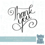 Thank you 2.0 Cookie cutter STL file for 3D printing with png printable instant download for EDDIE edible ink printer