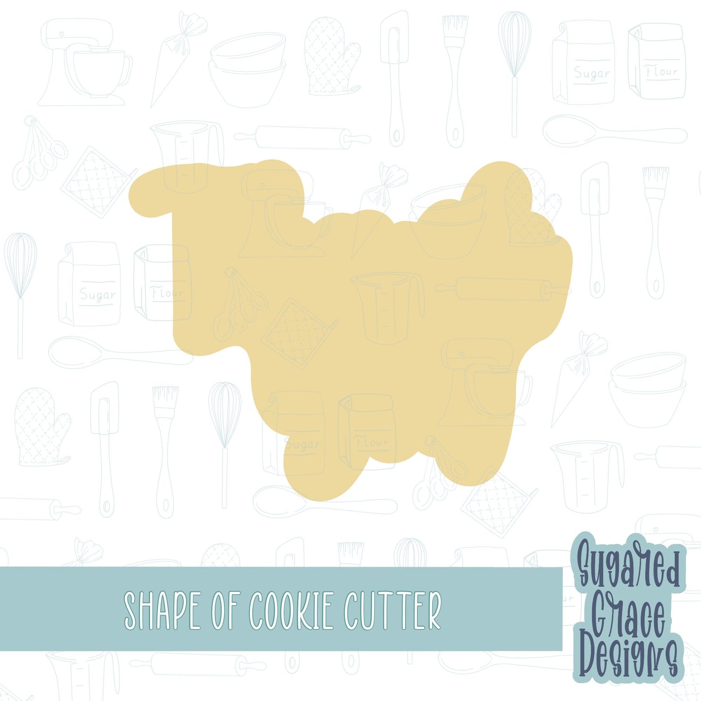 Thank you  Cookie cutter STL file for 3D printing with png printable instant download for EDDIE edible ink printer