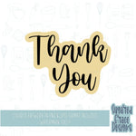 Thank you  Cookie cutter STL file for 3D printing with png printable instant download for EDDIE edible ink printer