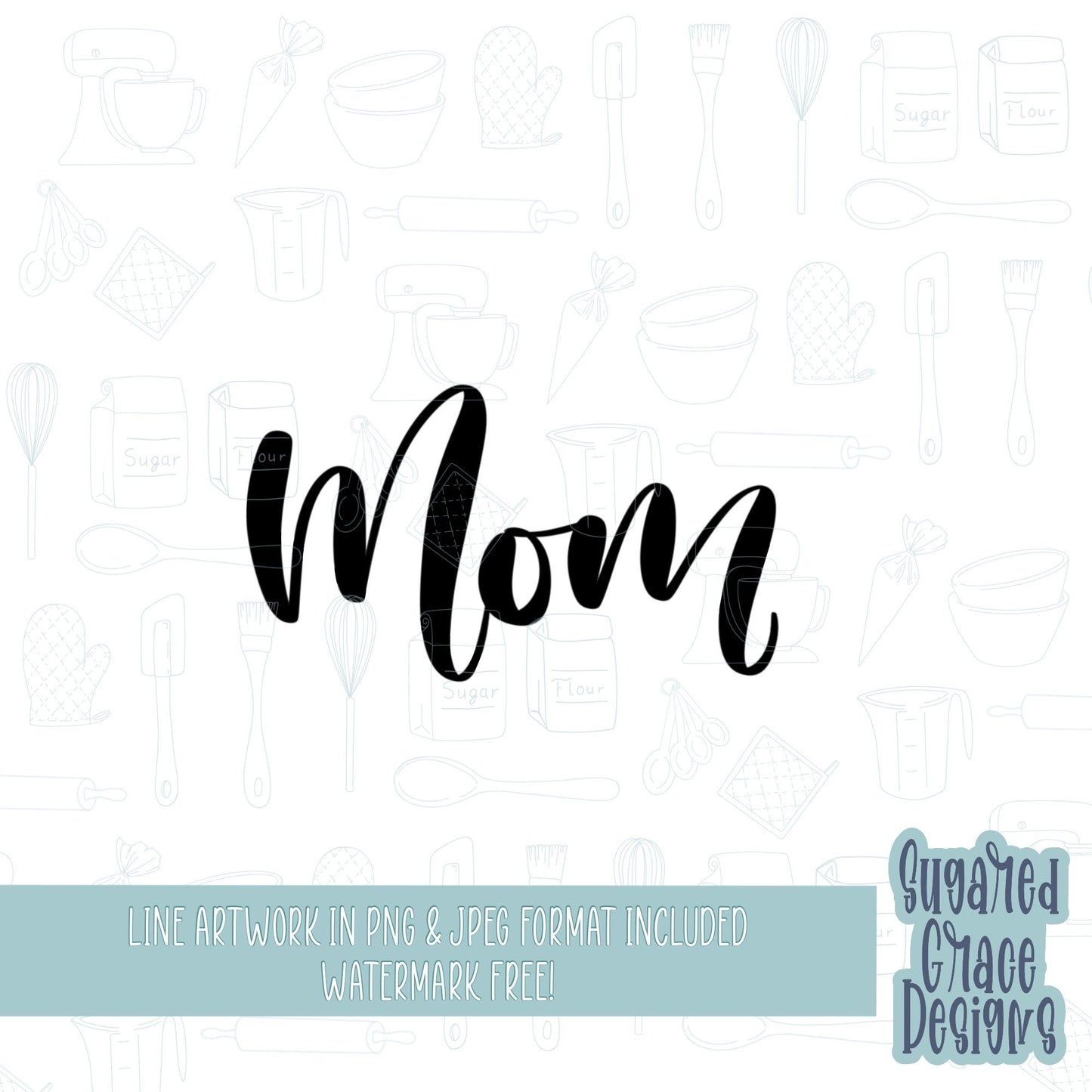 lettered mom heart Cookie cutter stl files for 3d printing with matching printable png images for Eddie edible printers
