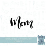 lettered mom heart Cookie cutter stl files for 3d printing with matching printable png images for Eddie edible printers