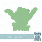 Stay spooky Halloween Cookie cutter STL file for 3D printing with png printable instant download for EDDIE edible ink printer, skeleton hand