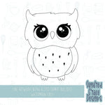 Woodland owl Cookie cutter STL file for 3D printing with png printable instant download for EDDIE edible ink printer