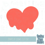 lettered mom heart Cookie cutter stl files for 3d printing with matching printable png images for Eddie edible printers
