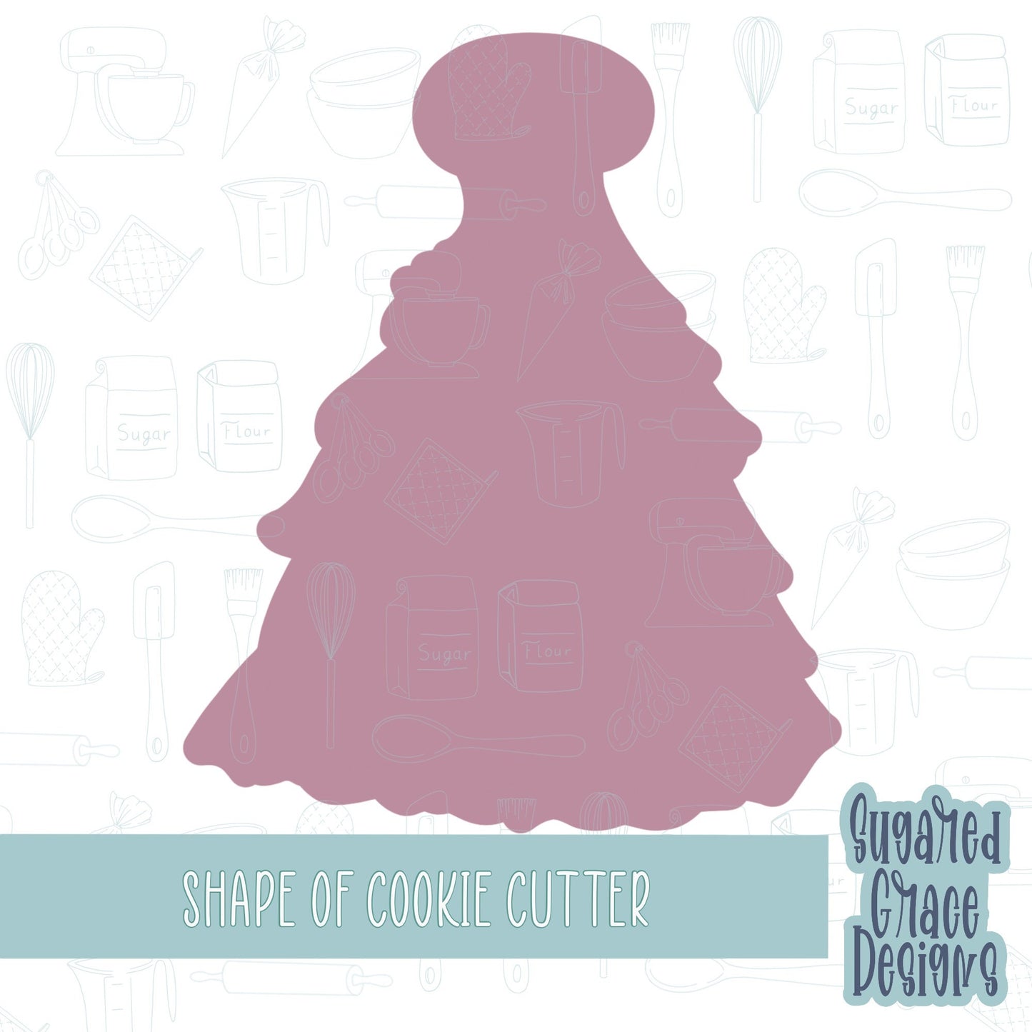 Wedding dress Cookie cutter stl files for 3d printing with matching printable png images for Eddie edible printers