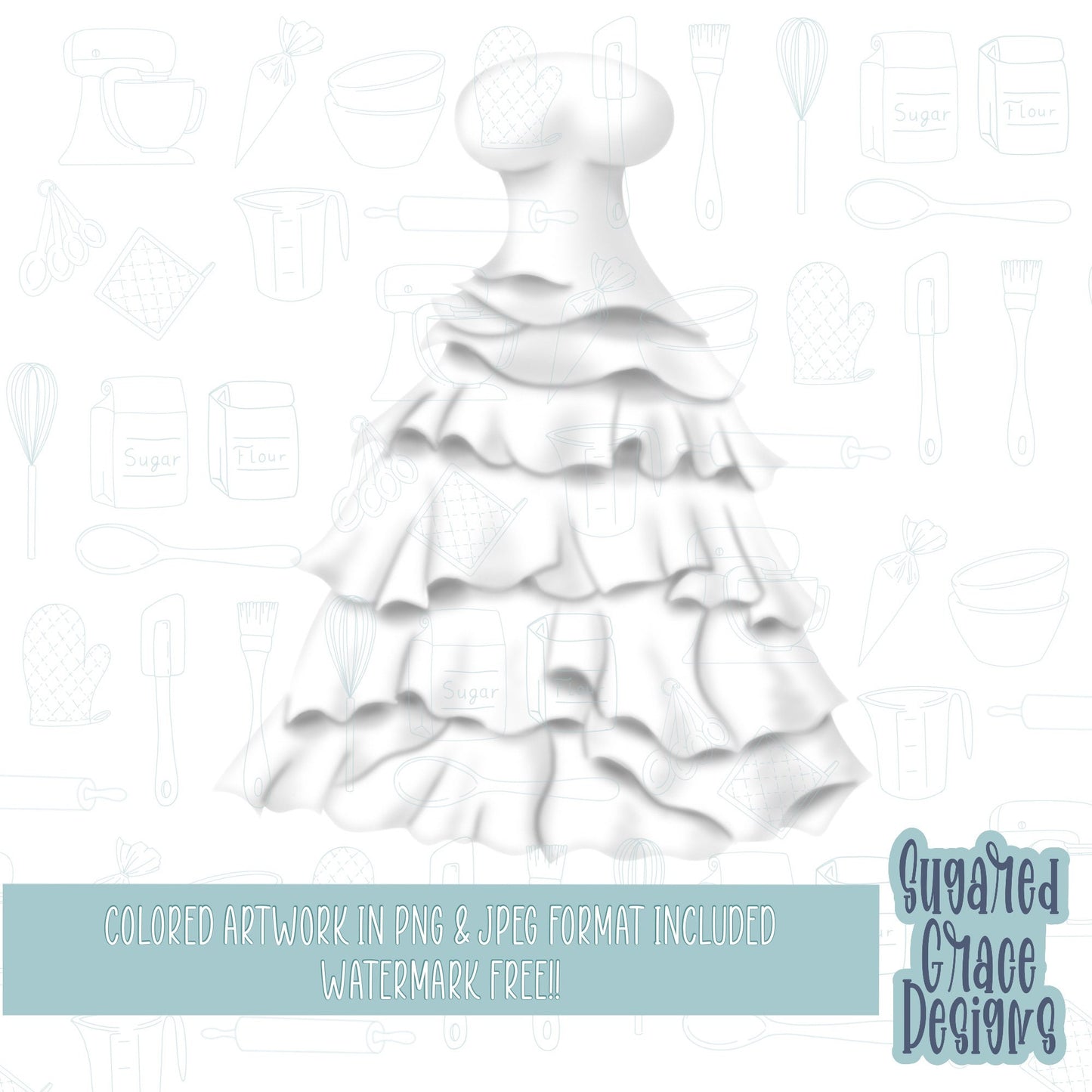 Wedding dress Cookie cutter stl files for 3d printing with matching printable png images for Eddie edible printers