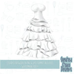 Wedding dress Cookie cutter stl files for 3d printing with matching printable png images for Eddie edible printers