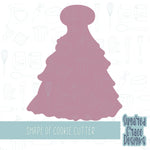 Wedding dress Cookie cutter stl files for 3d printing with matching printable png images for Eddie edible printers