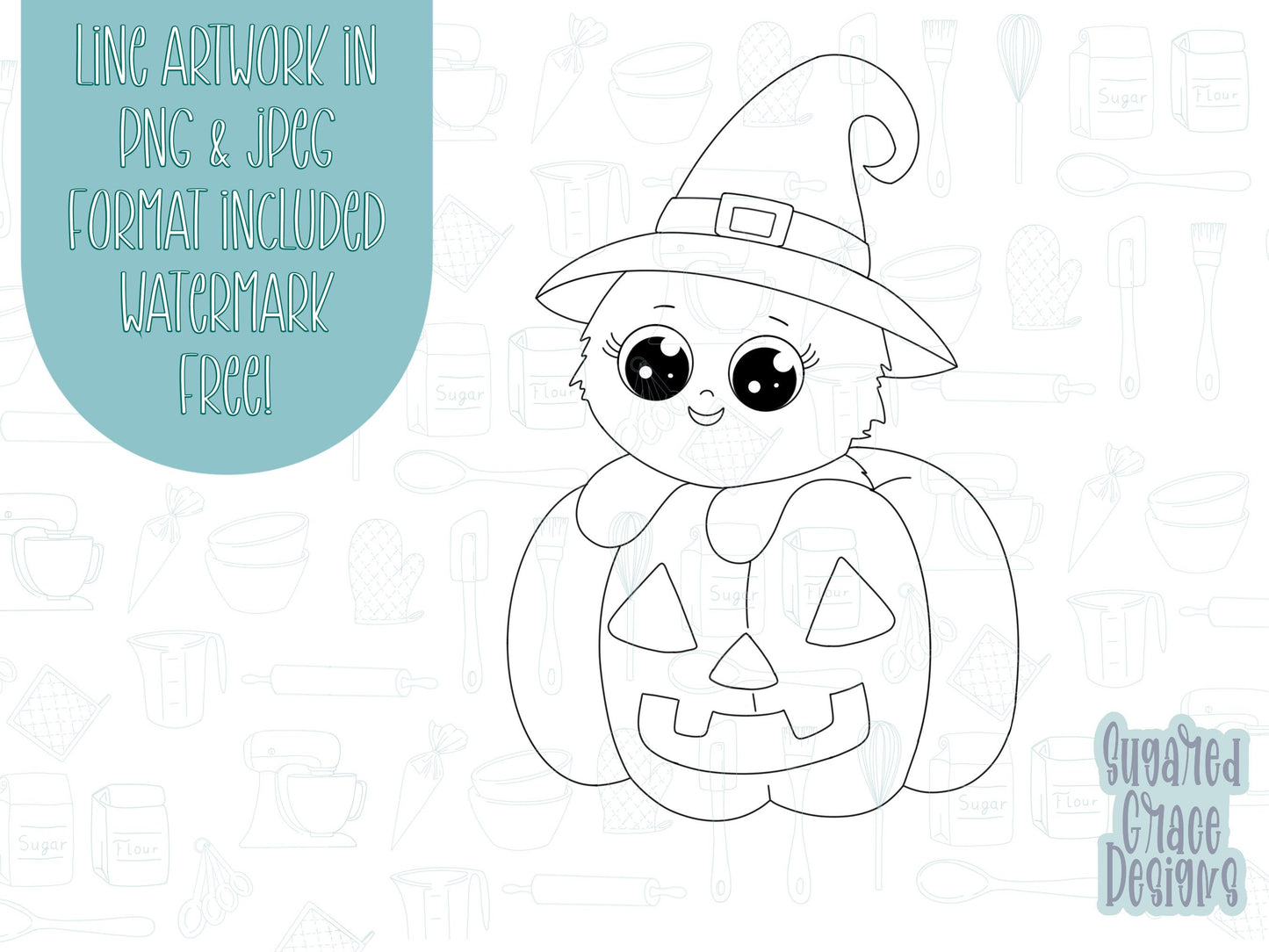 Halloween Cookie cutter STL file for 3D printing with png printable instant download for EDDIE edible ink printer, black cat, pumpkin, witch