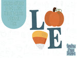 pumpkin love plaque Cookie cutter stl files for 3d printing, printable png images for Eddie edible printers