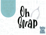 Oh snap thanksgiving pun cookie cutter stl file for 3D printing