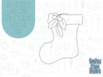 Christmas stocking Cookie cutter STL file for 3D printing with png printable instant download for EDDIE edible ink printer, Christmas cookie