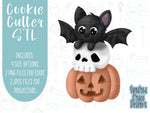 Bat, pumpkin, skull, Halloween Cookie cutter STL file for 3D printing with png printable instant download for EDDIE edible ink printer