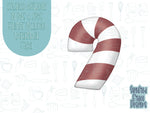 Candy cane Cookie cutter STL file for 3D printing with png printable instant download for EDDIE edible ink printer, Christmas cookie cutter