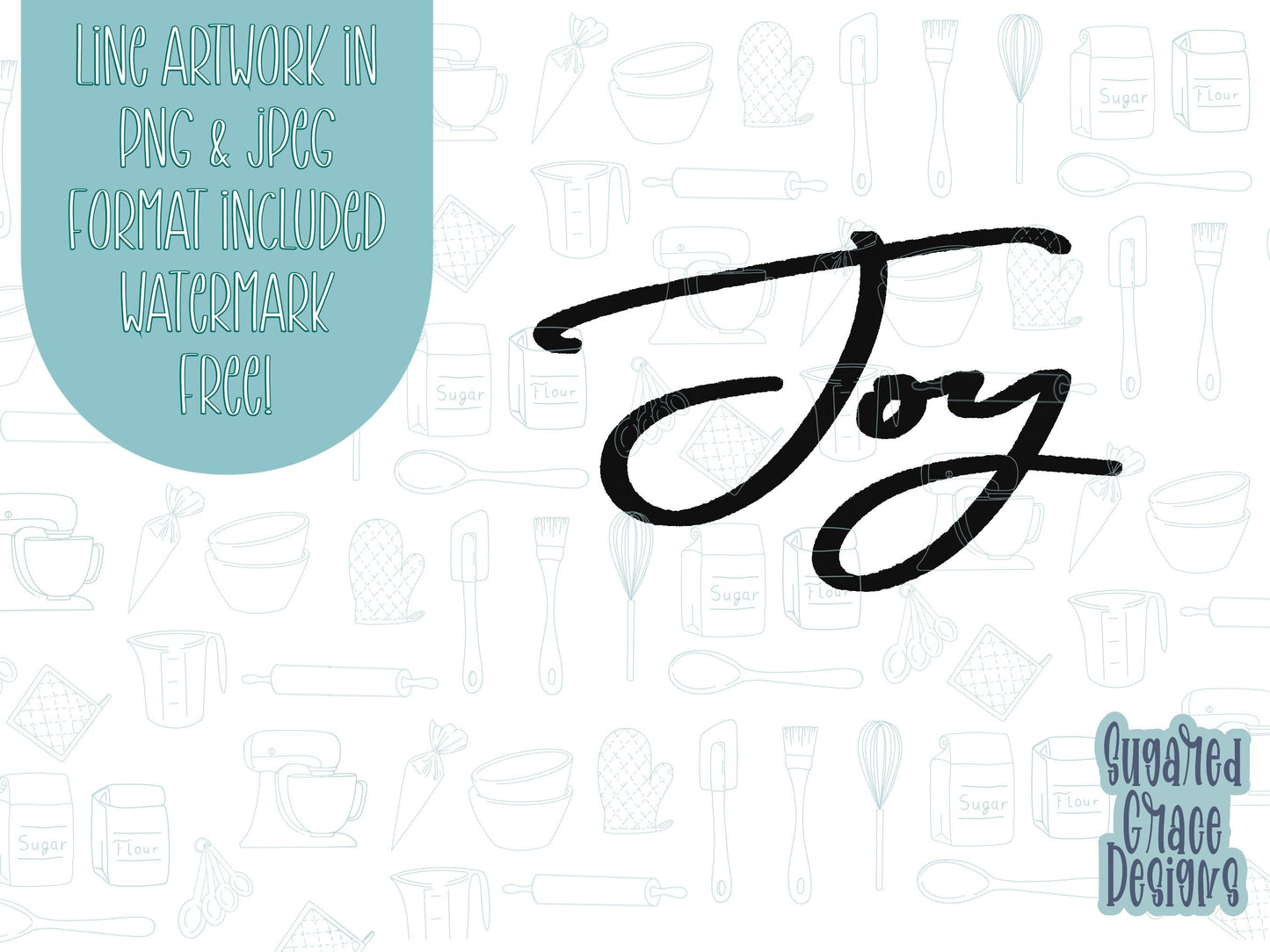 Lettered Joy Cookie cutter STL file for 3D printing with png printable instant download for EDDIE edible ink printer, Christmas cookie stl