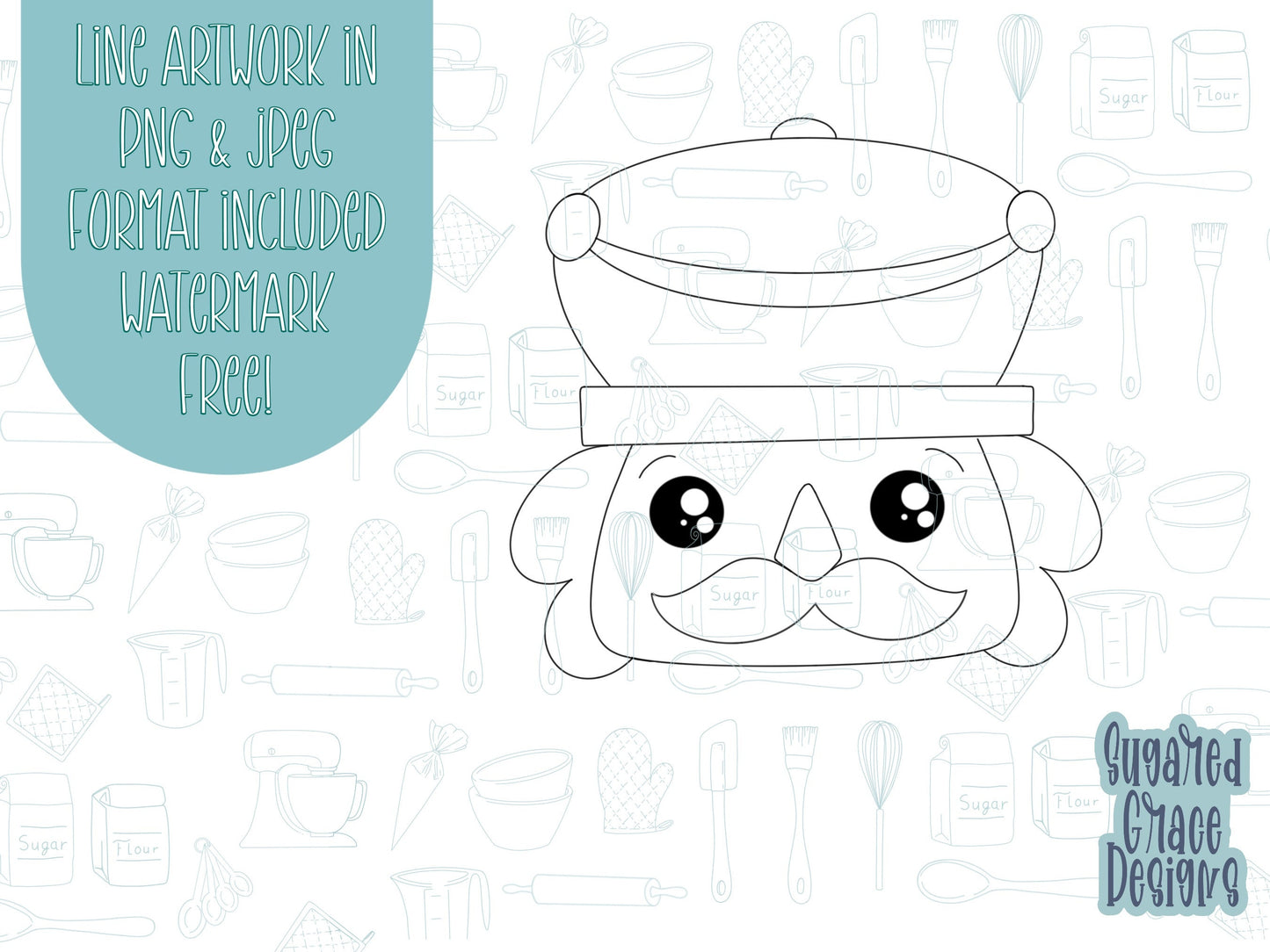Nutcracker Cookie cutter STL file for 3D printing with png printable instant download for EDDIE edible ink printer, Xmas cookie cutter stl