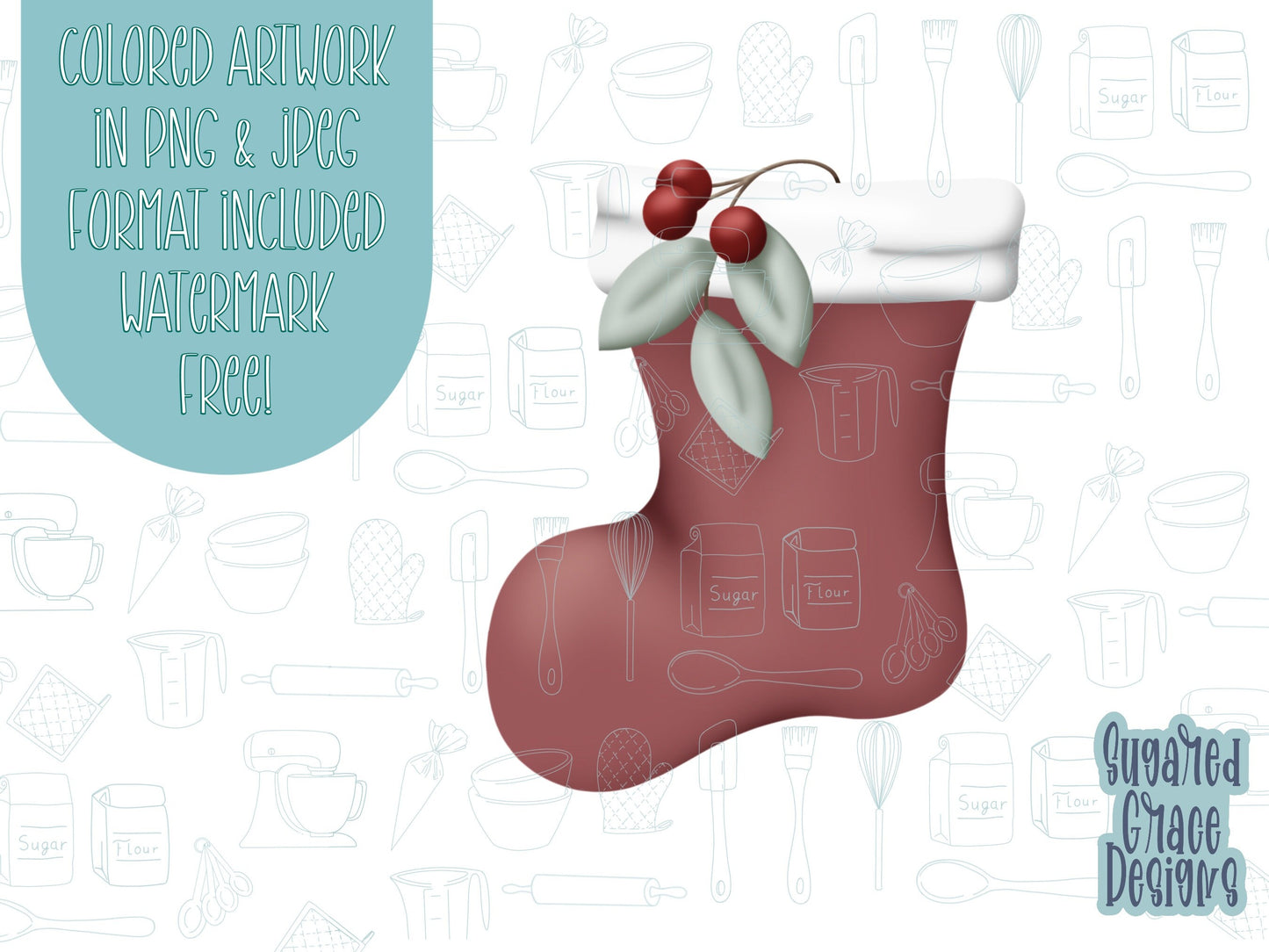 Christmas stocking Cookie cutter STL file for 3D printing with png printable instant download for EDDIE edible ink printer, Christmas cookie