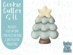 Christmas tree Cookie cutter STL file for 3D printing with png printable instant download for EDDIE edible ink printer, Xmas cookie cutter