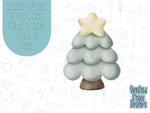 Christmas tree Cookie cutter STL file for 3D printing with png printable instant download for EDDIE edible ink printer, Xmas cookie cutter