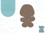 Gingerbread man Cookie cutter STL file for 3D printing with png printable instant download for EDDIE edible ink printer, Xmas cookie cutter