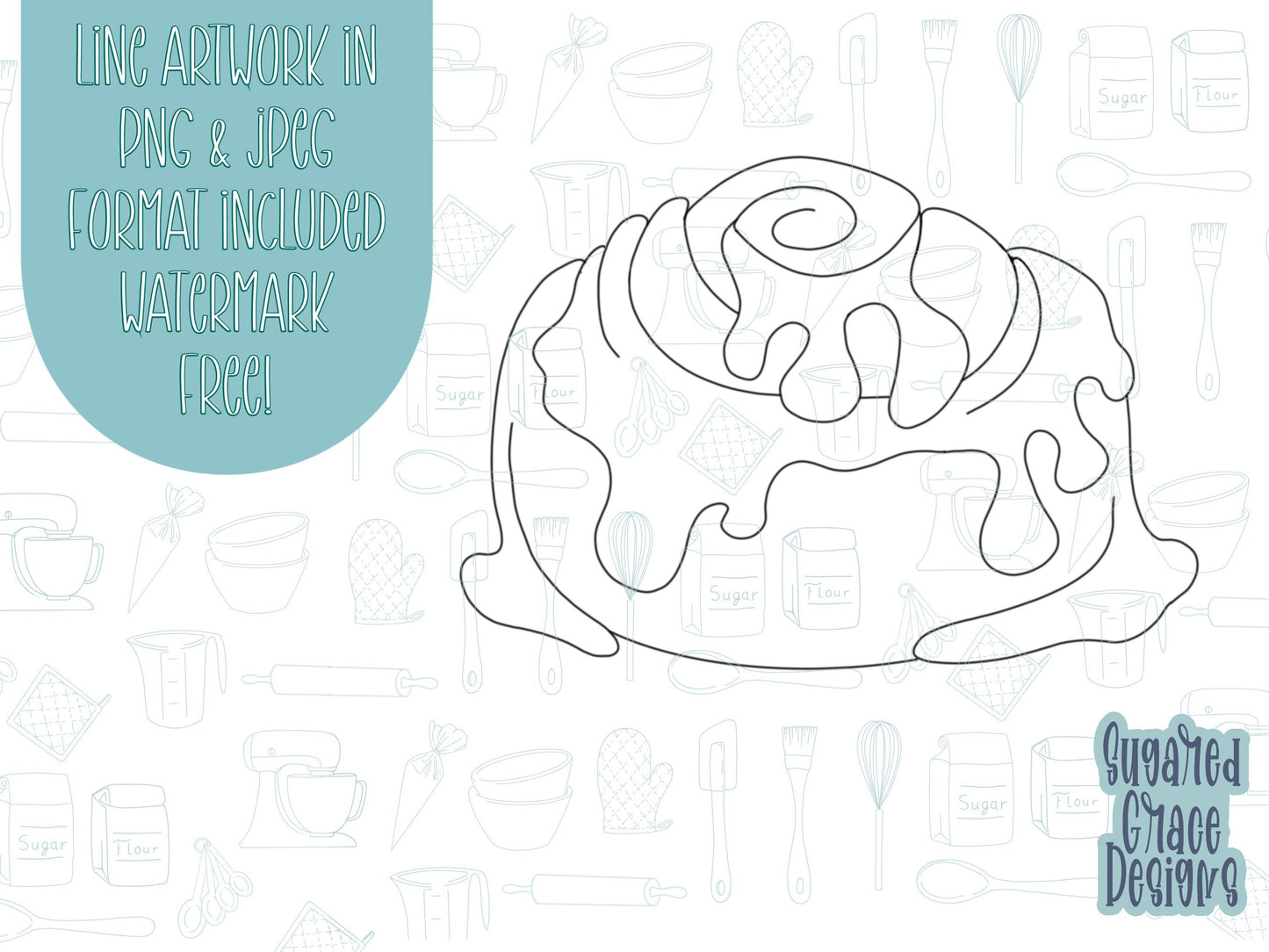 Cinnamon roll Cookie cutter STL file for 3D printing with png printable instant download for EDDIE edible ink printer, Christmas cookie stl
