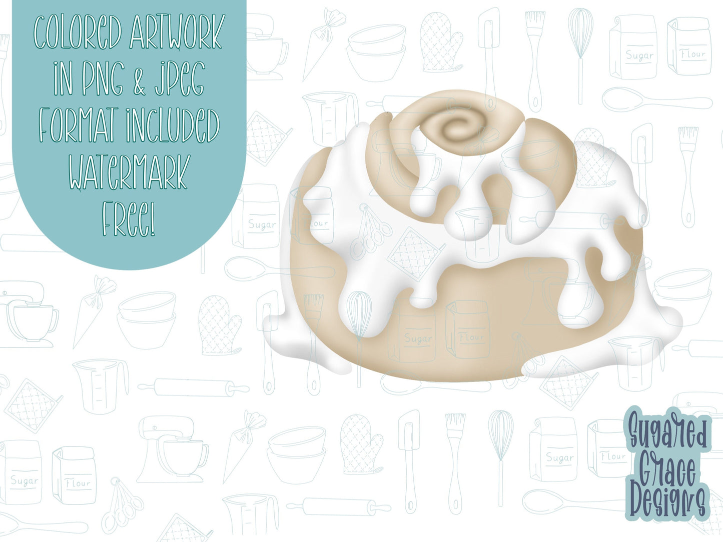 Cinnamon roll Cookie cutter STL file for 3D printing with png printable instant download for EDDIE edible ink printer, Christmas cookie stl