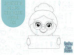 Mrs clause place setting Cookie cutter STL file for 3D printing with png printable instant download for EDDIE edible ink printer, for Xmas