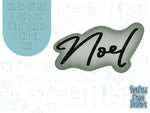 Lettered Noel Cookie cutter STL file for 3D printing with png printable instant download for EDDIE edible ink printer, Christmas cookie