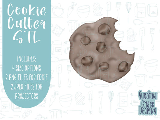 cookie for Santa Cookie cutter STL file for 3D printing with png printable instant download for EDDIE edible ink printer, Xmas cookie cutter