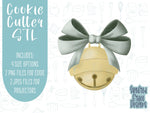 Christmas bell Cookie cutter STL file for 3D printing with png printable instant download for EDDIE edible ink printer, Christmas cookie stl