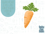 Carrot Cookie cutter stl files for 3d printing with matching printable png images for Eddie edible printers