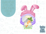 Easter gnome Cookie cutter stl files for 3d printing with matching printable png images for Eddie edible printers