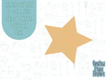 Graduated star Cookie cutter stl, png image file, 3D printing, instant download, Eddie edible ink printer, star set, baby cookie cutter stl
